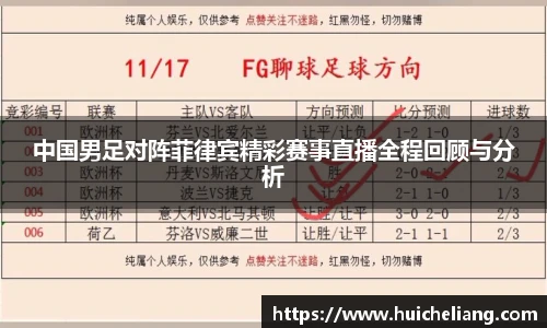 中国男足对阵菲律宾精彩赛事直播全程回顾与分析